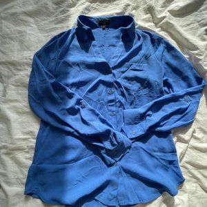 The Limited Ashton blue blouse tunic